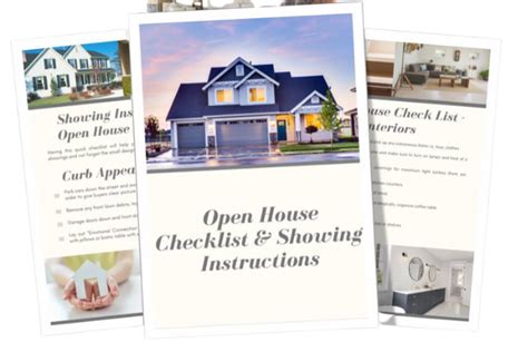 Open House Checklist for Realtors by Bionki Interiors Home Staging Company - Los Angeles County