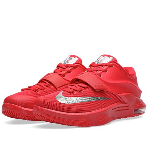 Nike KD VII 'Global Game' Action Red & Metallic Silver | END. (TW)