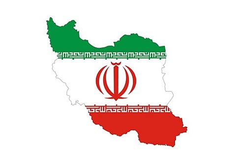 Iran Country Flag Map Shape Symbol Illustration Photo Background And ...