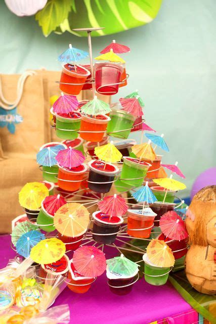 Hawaiian Luau Birthday Party umbrella topped cupcakes! See more party ...