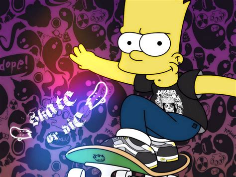 Bart Simpson Skateboard Wallpapers - Top Free Bart Simpson Skateboard ...