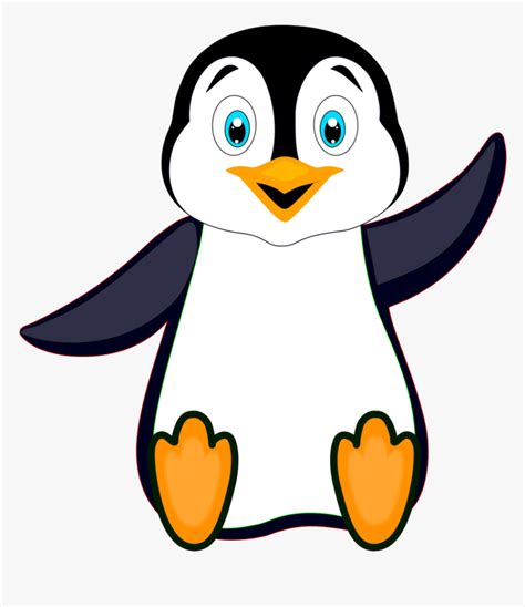 Penguin Illustration Bird Transparent Image Clipart - Penguin Clipart, HD Png Download - kindpng