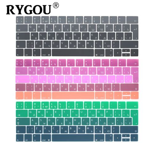 EURO Russian Keyboard Stickers for Macbook Pro 13 15 2016