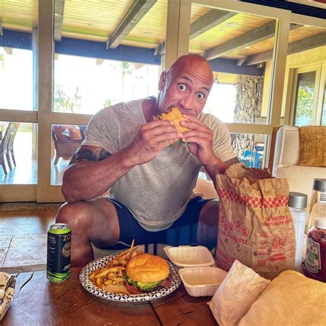 Dwayne 'The Rock' Johnson reveals massive 'cheat meal' including THREE ...