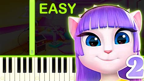 MY TALKING ANGELA 2 - EASY Piano Tutorial - YouTube