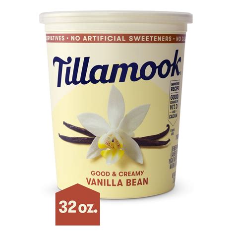 Tillamook Vanilla Bean Low Fat Yogurt, Blended, 32 oz Tub - Walmart.com