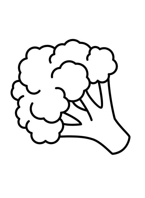 a broccoli plant is shown in this black and white drawing, it appears to be an illustration