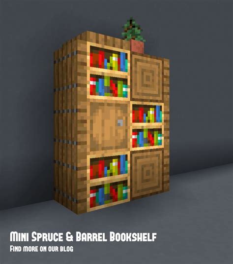 Small Minecraft Bookshelf | Minecraft decorations, Minecraft room, Minecraft designs