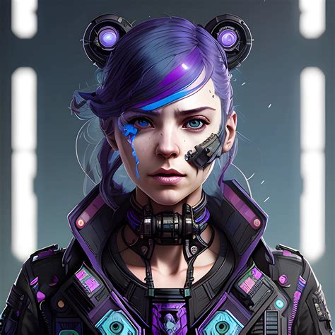 a beautiful portrait of a cute cyberpunk female Alice by sandra ... - Arthub.ai