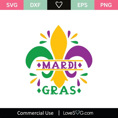 Mardi Gras SVG Cut File - Lovesvg.com