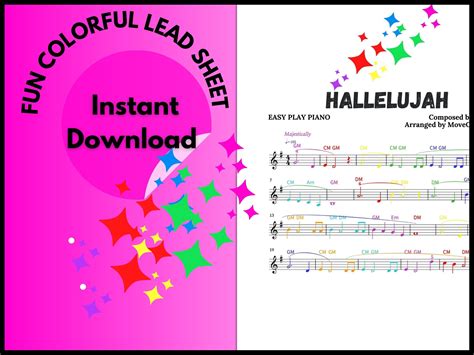 Hallelujah, Christmas Sheet Music, Holiday Music, Piano Sheet Music ...