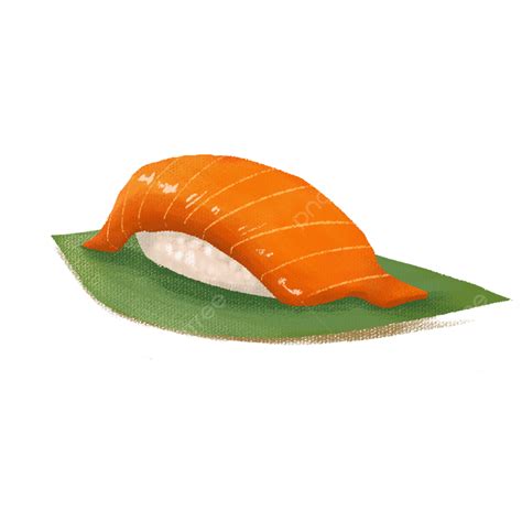 Salmon Sushi Illustration Chinese And Foreign Food, Salmon, Food, Chinese And Foreign Food PNG ...