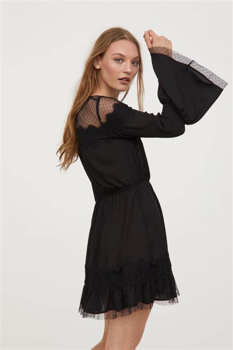 Dress | Black | WOMEN | H&M US | Black dress, Fashion, Dresses