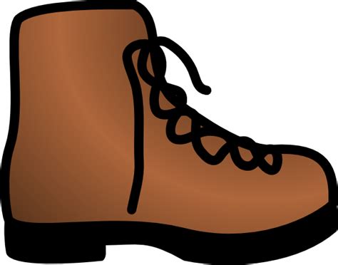 Simple Brown Boot Clip Art at Clker.com - vector clip art online, royalty free & public domain