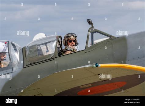 Imperial War Museum Duxford , Spitfire Stock Photo - Alamy