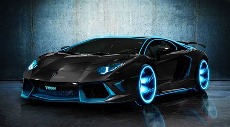 HD wallpaper: The Aventador Wallpaper (Modified by Aarif), black and blue Lamborghini Aventador ...