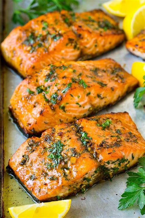 Baked Salmon with Garlic Butter | Roasted salmon recipes, Oven roasted ...