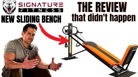 New Sliding Bench Trainer: Signature Fitness Home Gym Workout Station - YouTube