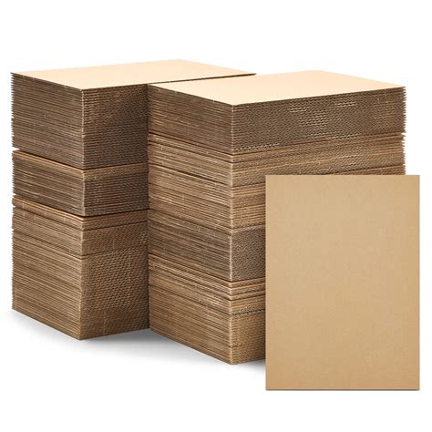 200 Pack Corrugated Cardboard Sheets for Mailers, Flat Packaging Inserts for Shipping, Mailing ...