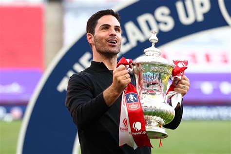 Arteta wins first trophy as a manager as Arsenal maintain 100% FA Cup ...