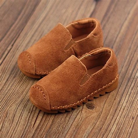 2017 Spring Suede Toddler Boys Loafers Slip on Baby Boy Leather First ...