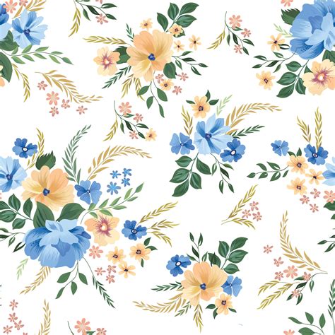 Floral seamless pattern. Flower background. 588645 Vector Art at Vecteezy