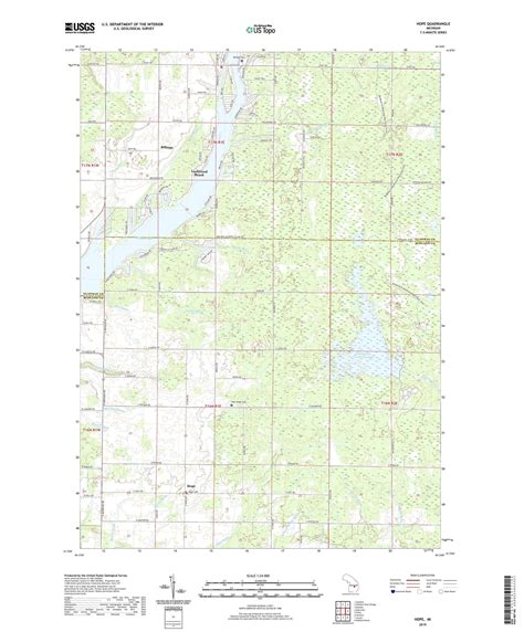 Hope Michigan US Topo Map – MyTopo Map Store