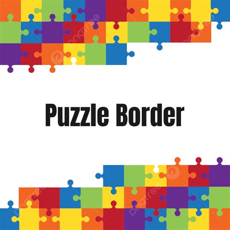 Puzzle Pieces Game Vector Hd PNG Images, Puzzle Border Game Vector Design, Arrange, Game ...