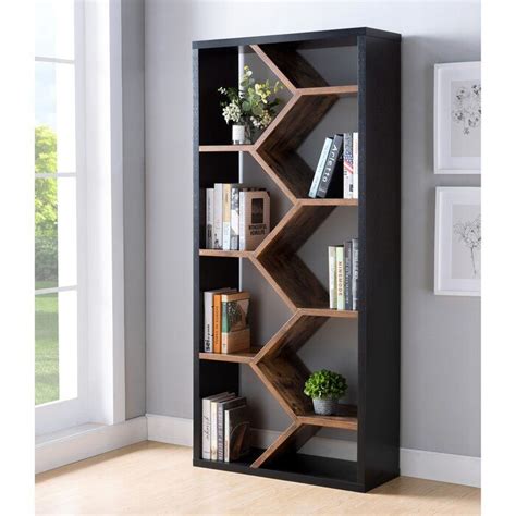 Rak Buku Minimalis Dari Kayu Modern | Rumah Mebel ® | Bookcase design ...