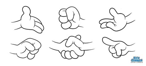 How to draw cartoon hands | A step by step guide to drawing hands