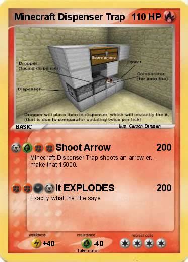 Pokémon Minecraft Dispenser Trap - Shoot Arrow - My Pokemon Card