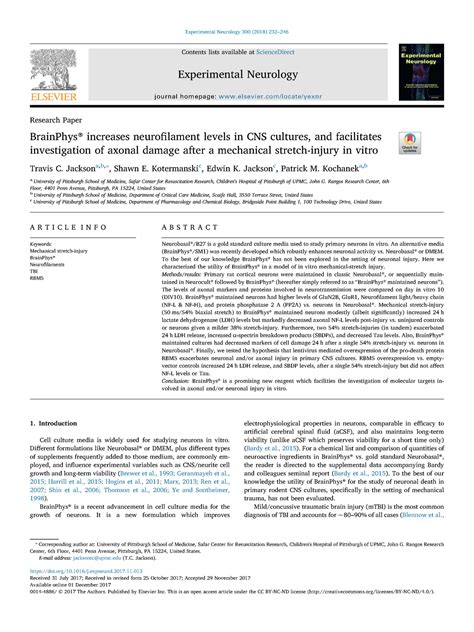 Experimental neurology - Contents lists available atScienceDirect Experimental Neurology journal ...