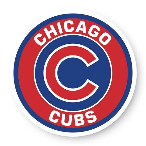 Chicago Cubs Round Logo Sticker Decal Die Cut Vinyl Laptop Case Window ...