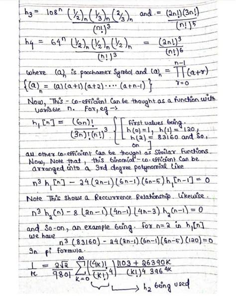 Extra-math - 📊Ramanujan Pi-Formula & Derivation