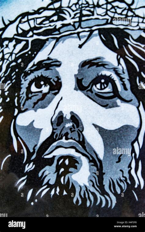 Jesus face icon Stock Photo - Alamy