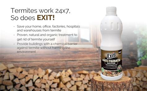 Exit - Anti-Termite Solution (Patent Applied) (with Trigger Spray) Non-Toxic Odourless Termite ...