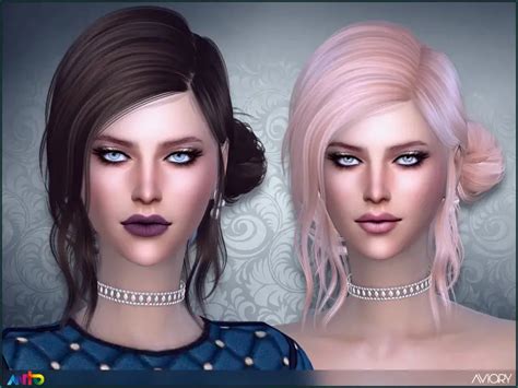 Sims 4 Hairs ~ The Sims Resource: Aviary Hair by Anto