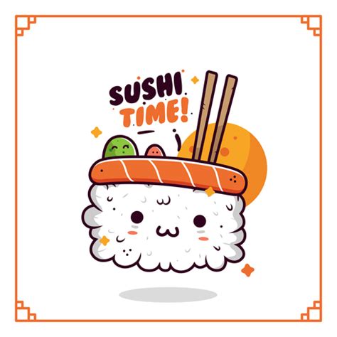 Vecteur Kawaii Sushi | Disegni kawaii, Disegno cibo, Idee per interni