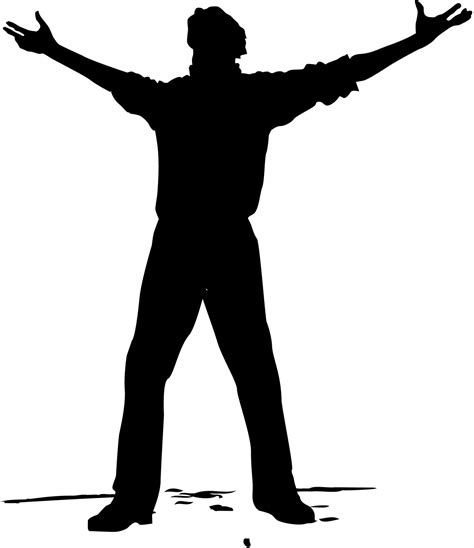 Praising God Silhouette person free image download