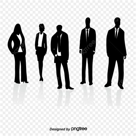 Business People Silhouette Transparent Background, Business People Silhouettes, Business ...