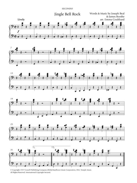 jingle bell rock piano sheet music free Jingle bell rock music sheet ...