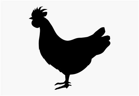 Chicken Silhouette No Background , Free Transparent Clipart - ClipartKey