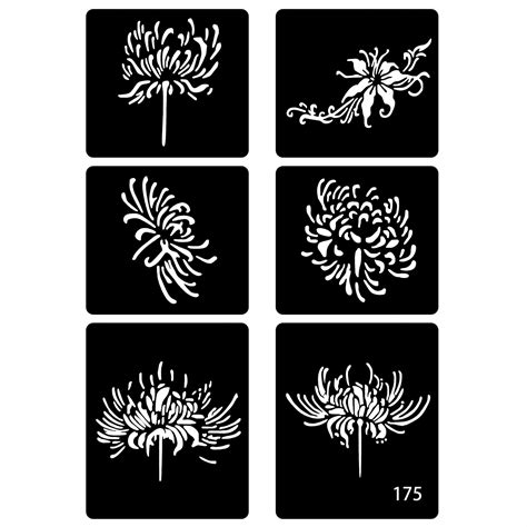 6 Sheet Tattoo Stencil, Reusable Temporary Tattoo Stencil, Airbrush ...