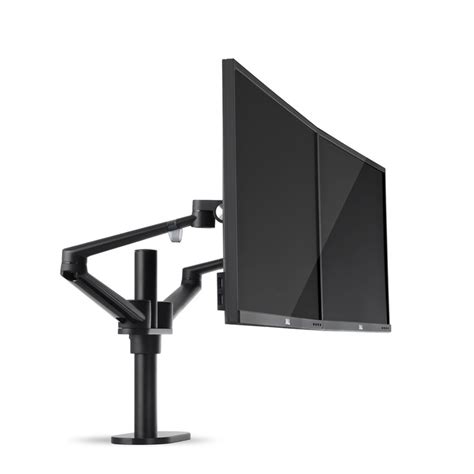 Height Adjustable Desk Dual Monitor Mount Arm - DewinErgo丨Professional ...