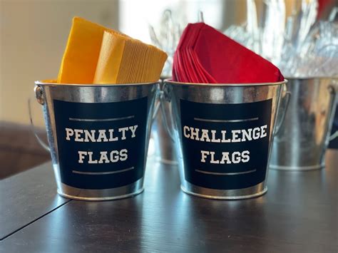 Penalty Flag Sticker Challenge Flag Sticker Custom Stickers Super Bowl ...