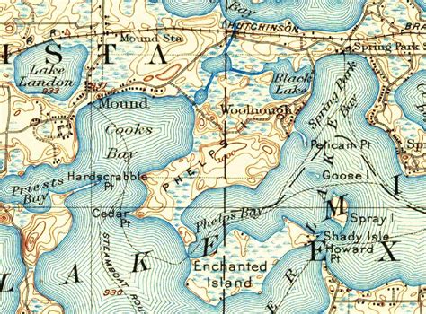 Lake Minnetonka Minnesota – USGS Maps – 2 “New” Old maps 1907 and 1958 ...