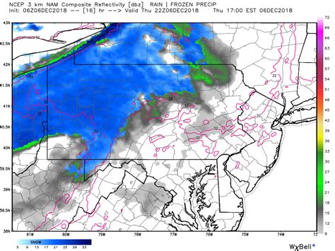 Light Snowfall is Expected late Today Across Western Pennsylvania