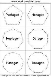 12 Octagon Shape Printable Worksheet / worksheeto.com