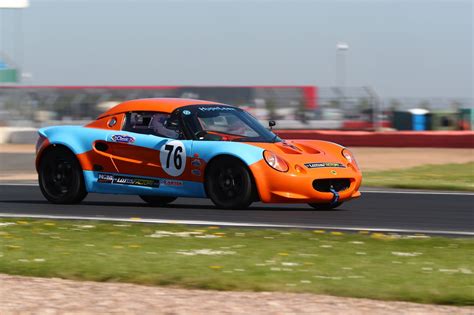 Lotus Elise race car. Reverse gulf colours 😉