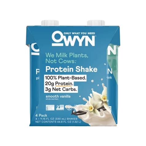 Owyn Protein Shake - Smooth Vanilla - 4pk/44.6 Fl Oz : Target